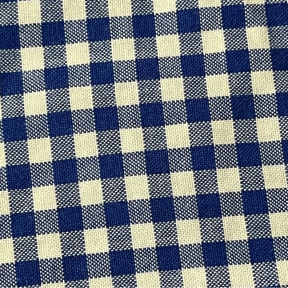 Alan Flusser Men’s Gingham Check Button Down Shirt XL Preppy Coastal Nautical - Picture 10 of 10